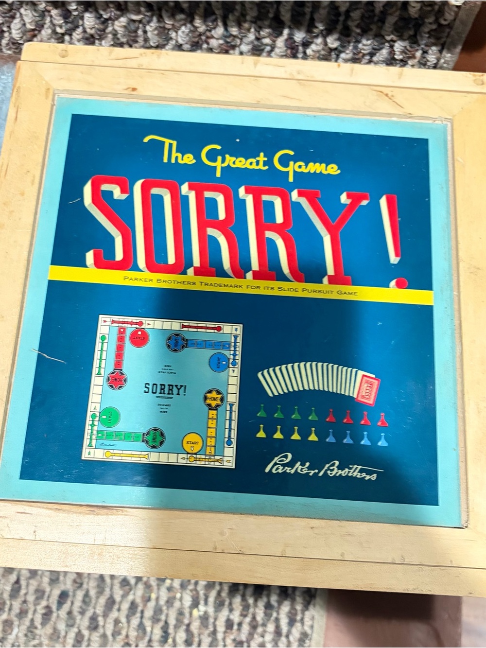 Parker Brothers Sorry! Classic Board Game - Blue